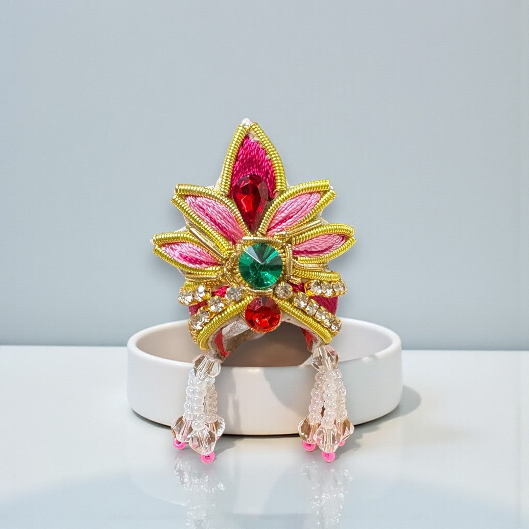 The "Mayur-Pankh" Elegance Pearl & Gold Jardogi Mukut SP-No. 200