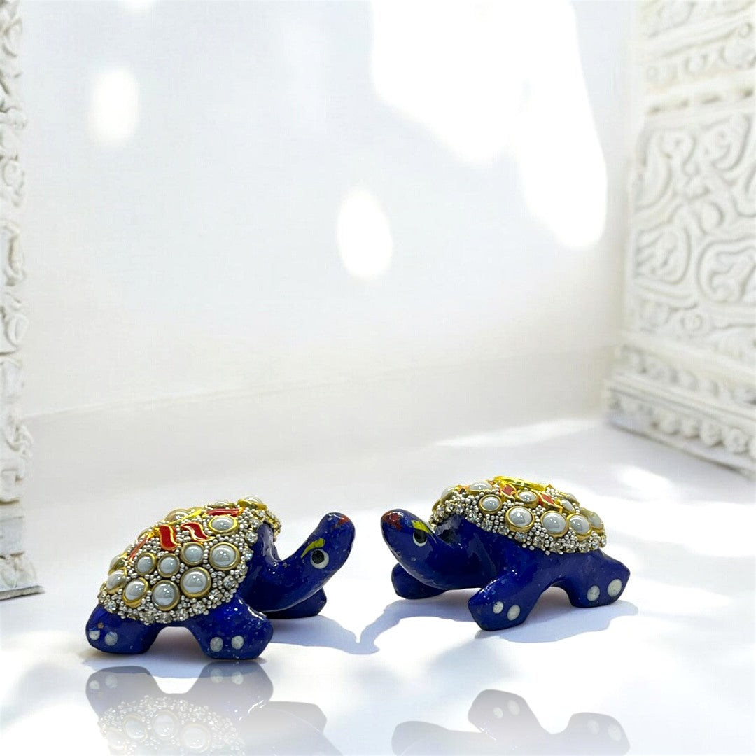 Decorative Pearl & Stone Animal Idol