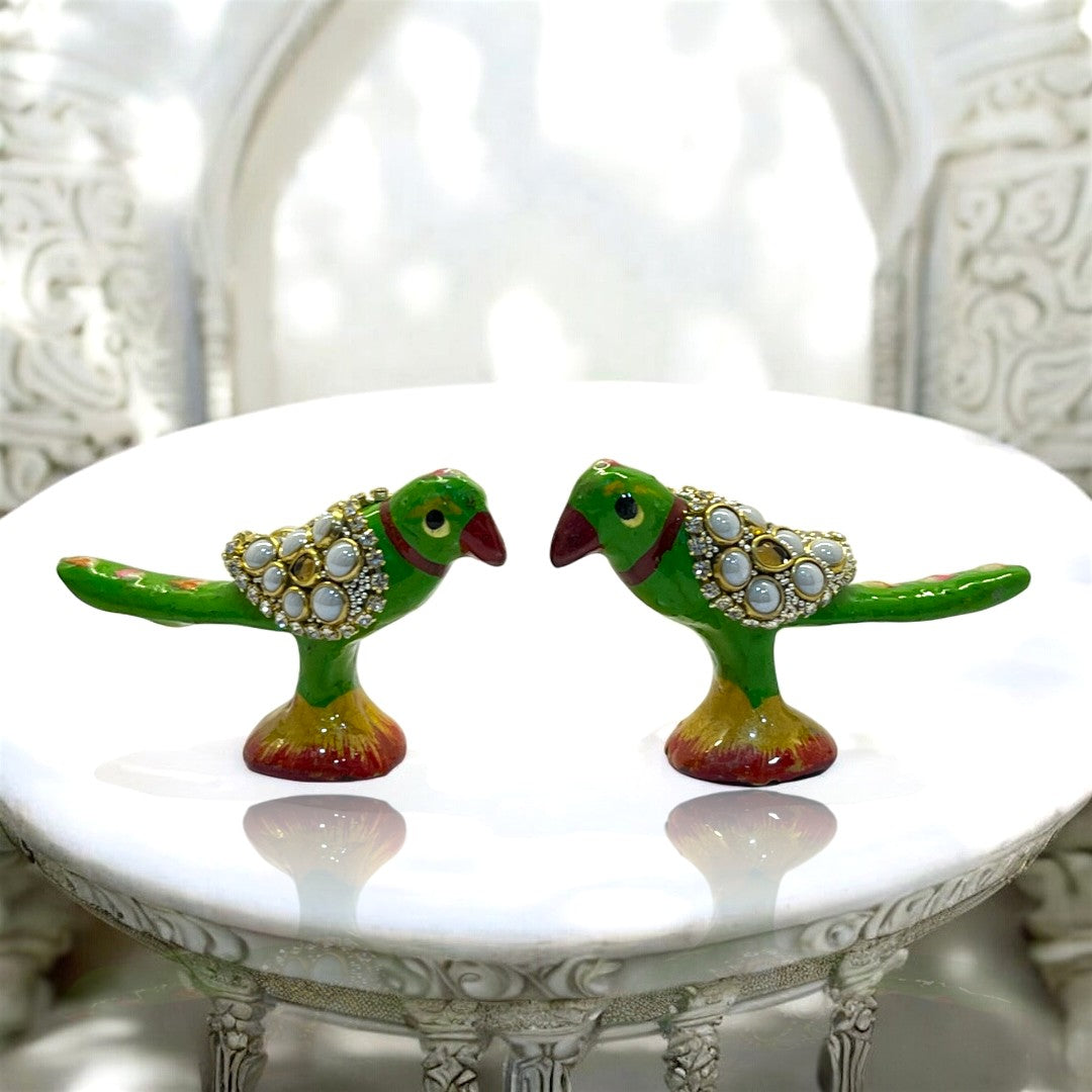 Decorative Pearl & Stone Animal Idol