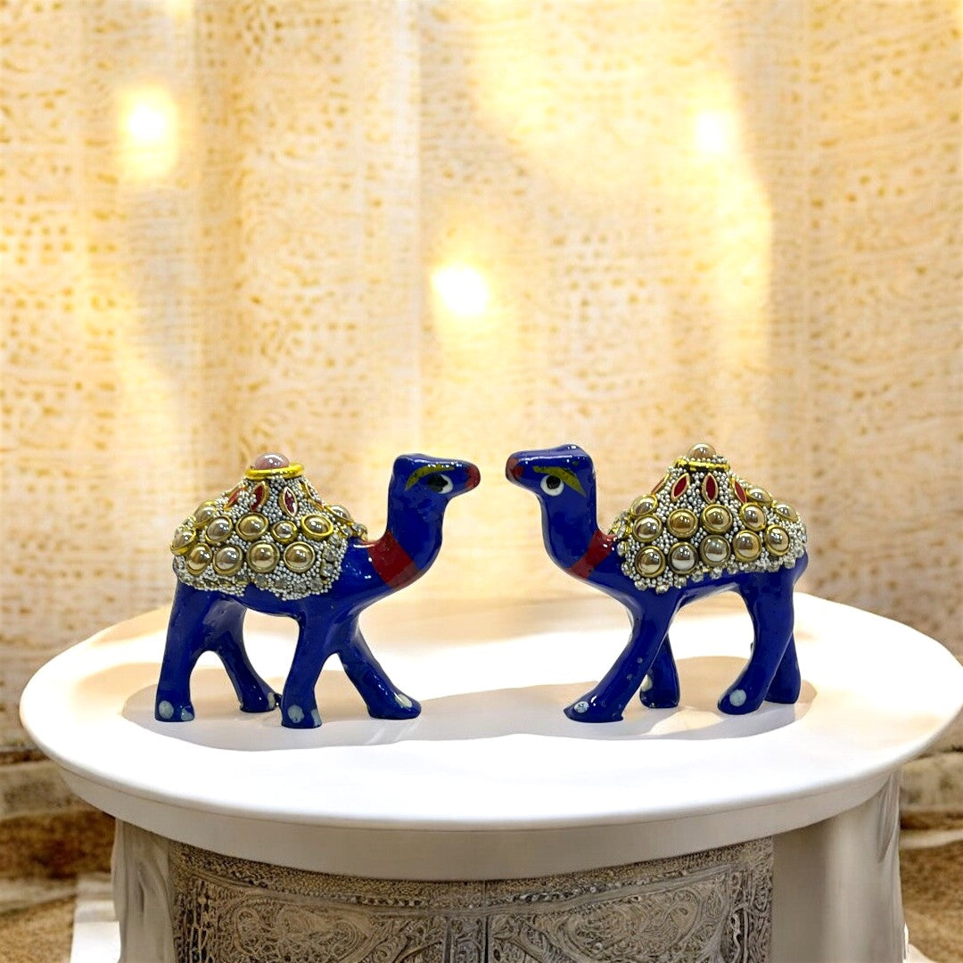Decorative Pearl & Stone Animal Idol