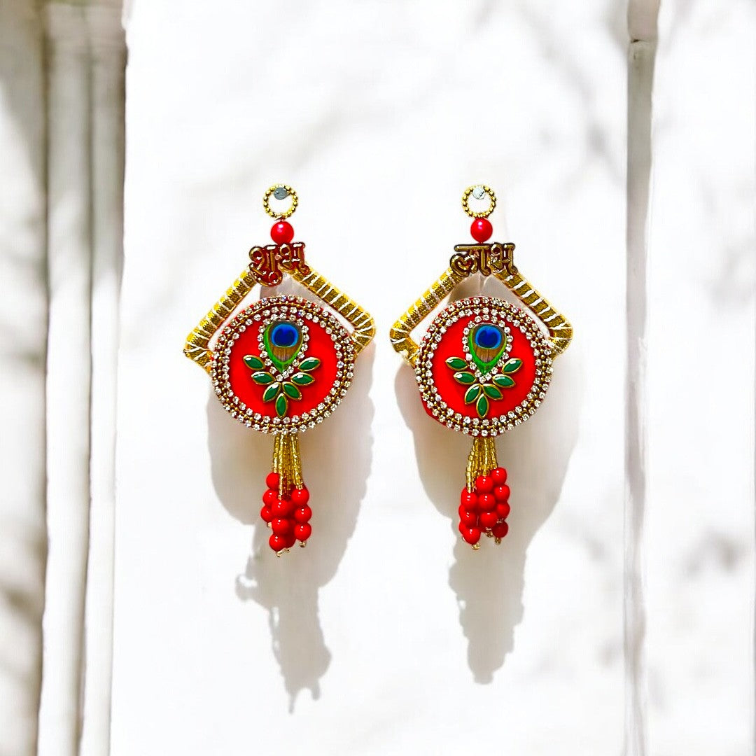 Shubh Labh Royale Door Hangings – Peacock Edition SP-DW08