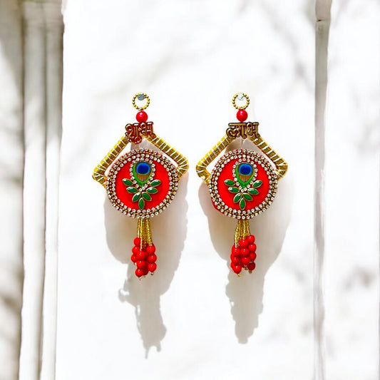 Shubh Labh Royale Door Hangings – Peacock Edition SP-DW08