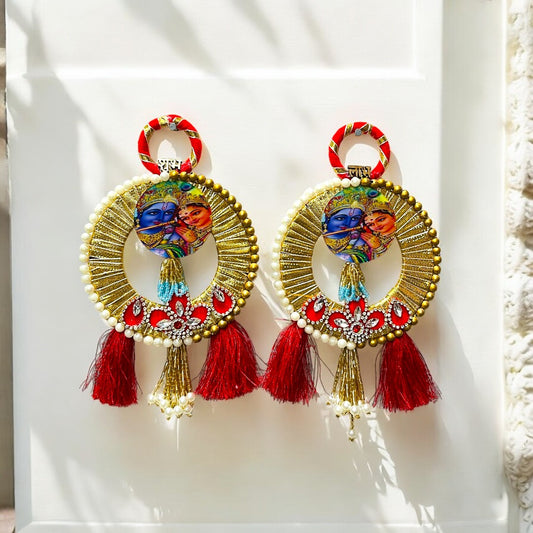 Divine Krishna-Radha Diwali Wall Hanging SP-DW06