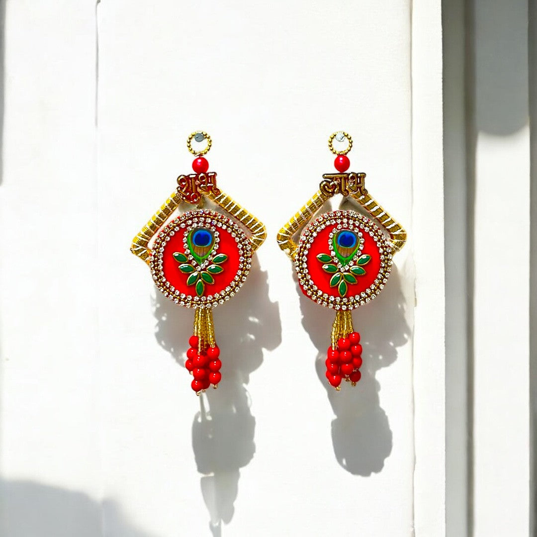 Shubh Labh Royale Door Hangings – Peacock Edition SP-DW08