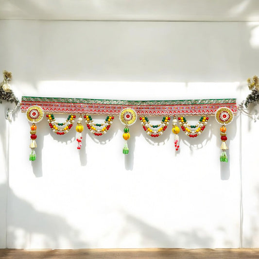 Shubh-Dwar Toran (SP-T08) - Premium Beaded Festive Door Hanging