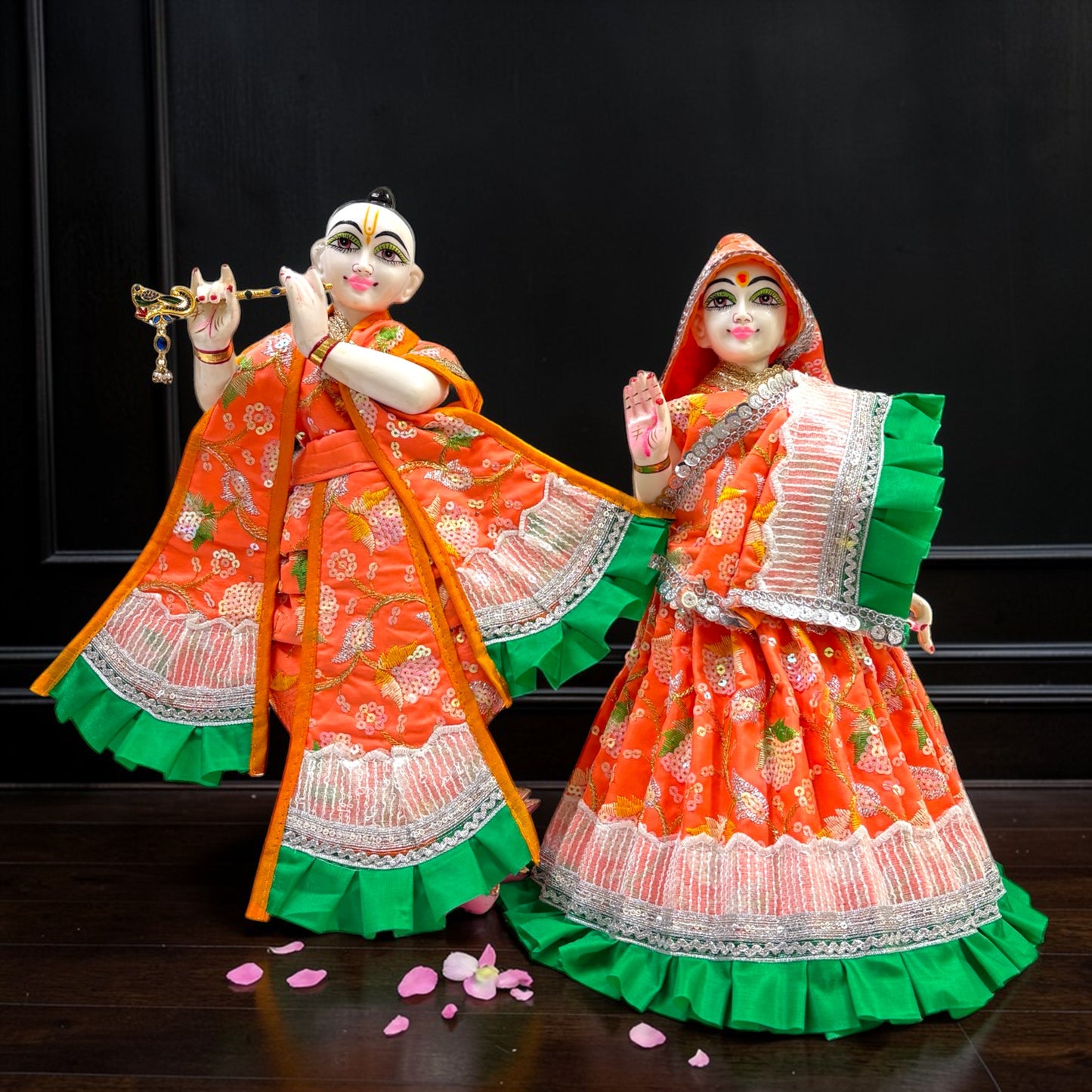 Radha Krishna Set with Designer Frill Work SP-H52