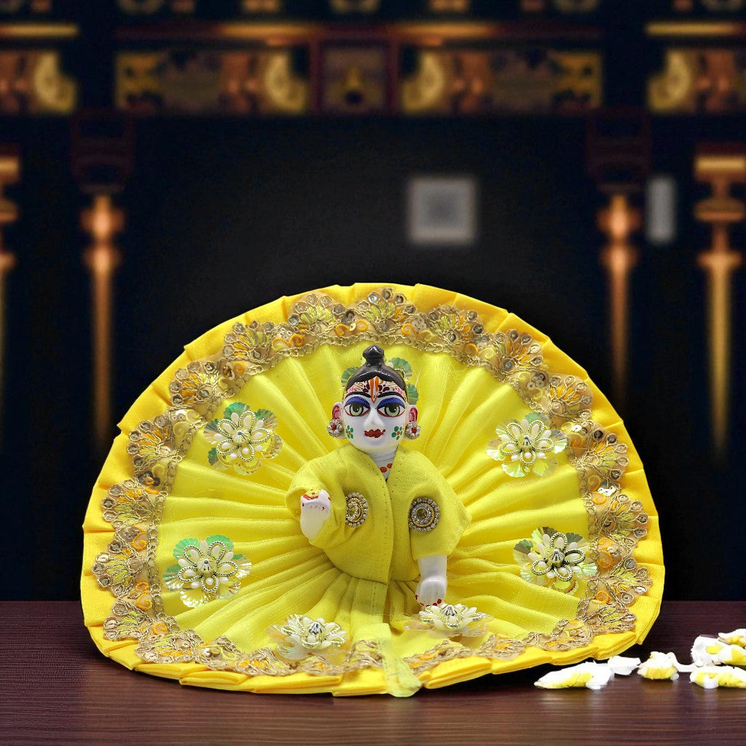 Premium Floral Embellished Poshak for Laddu Gopal Ji SP-G69