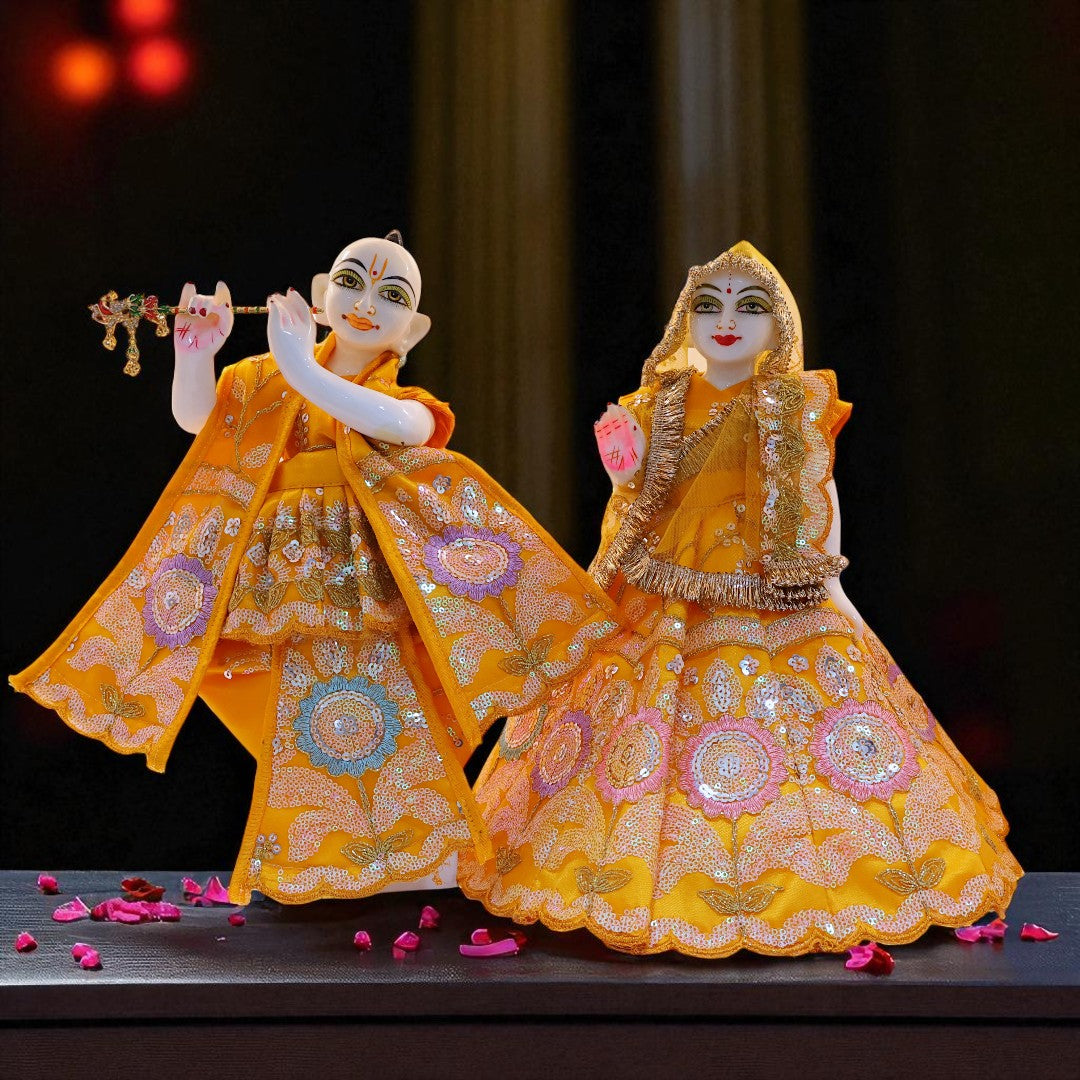 Premium Embroidered Radha Krishna Dress Set β SP-G60