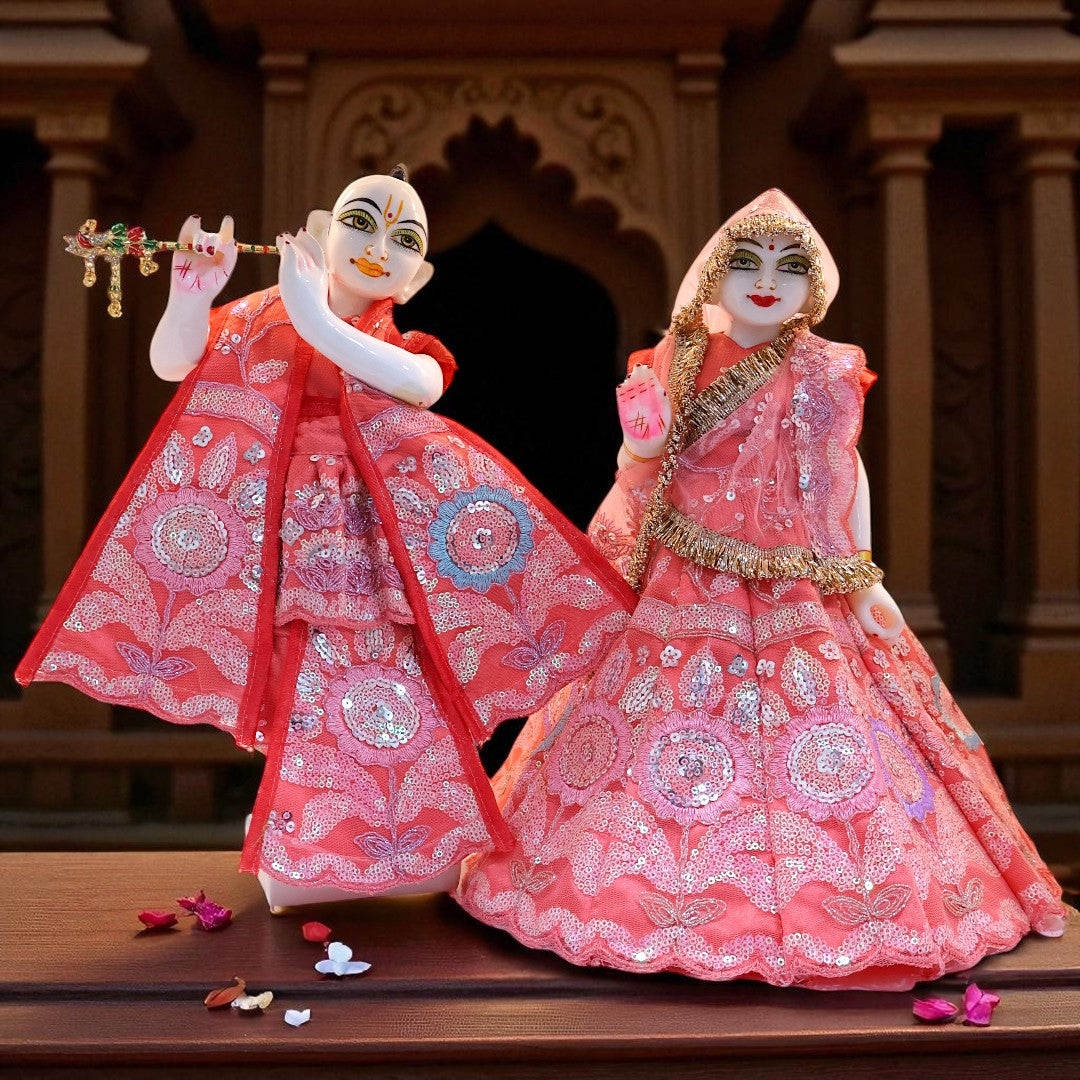 Premium Embroidered Radha Krishna Dress Set β SP-G60