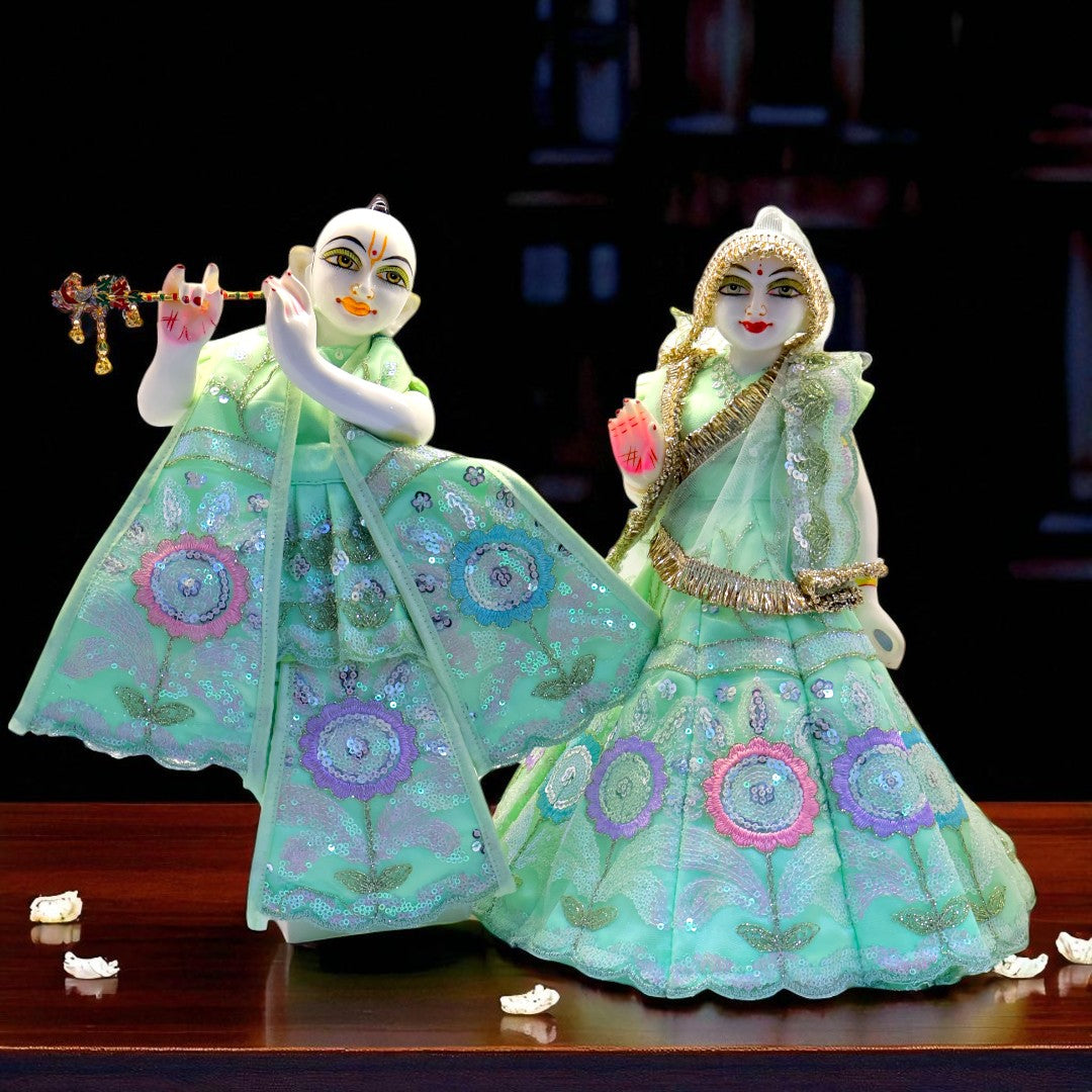 Premium Embroidered Radha Krishna Dress Set β SP-G60