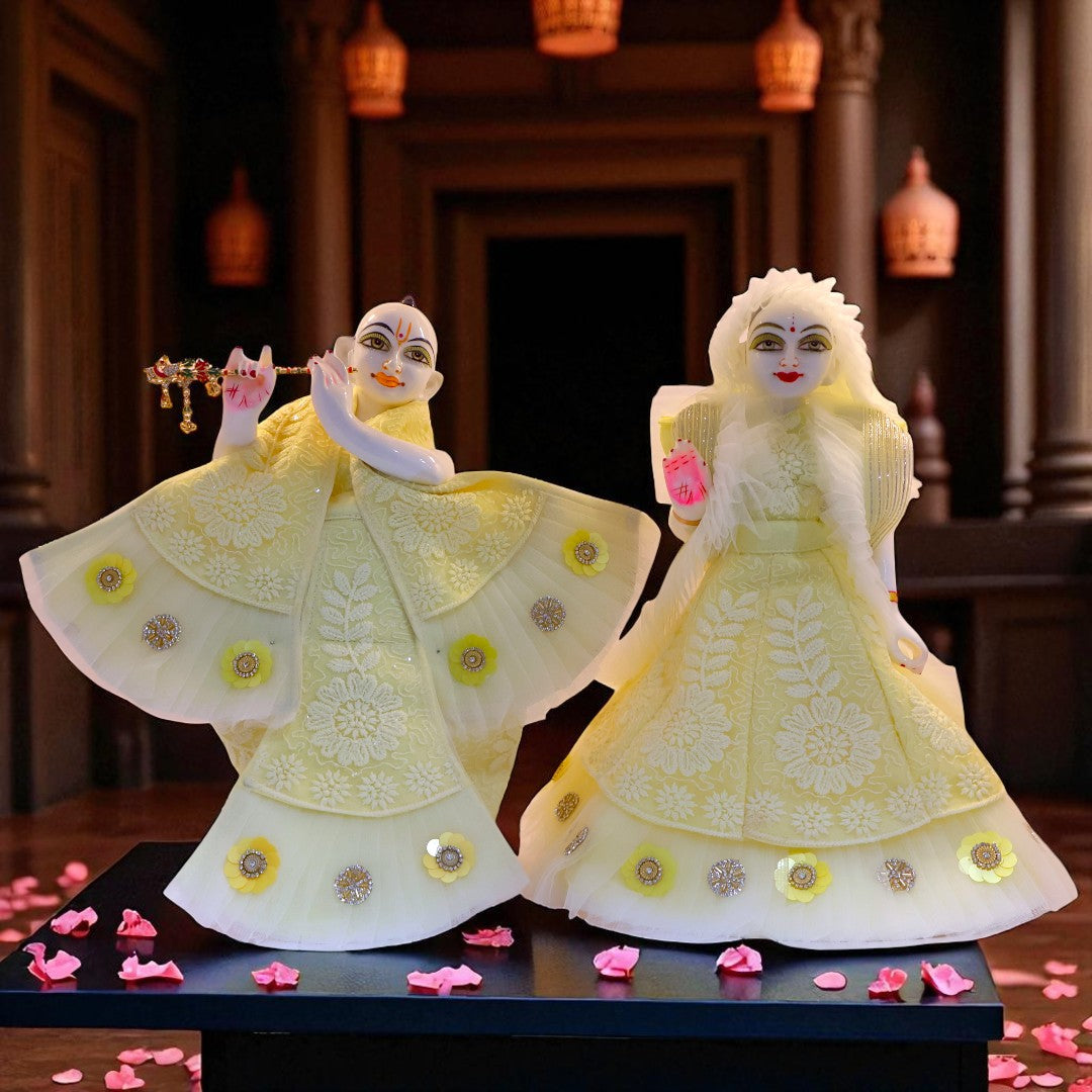 Premium Net Frill Chikankari Radha Krishna Dress Set β SP-G51