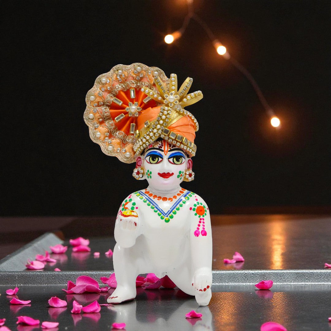 Majestic Designer Laddu Gopal Ji Pagri (Turban) D1466