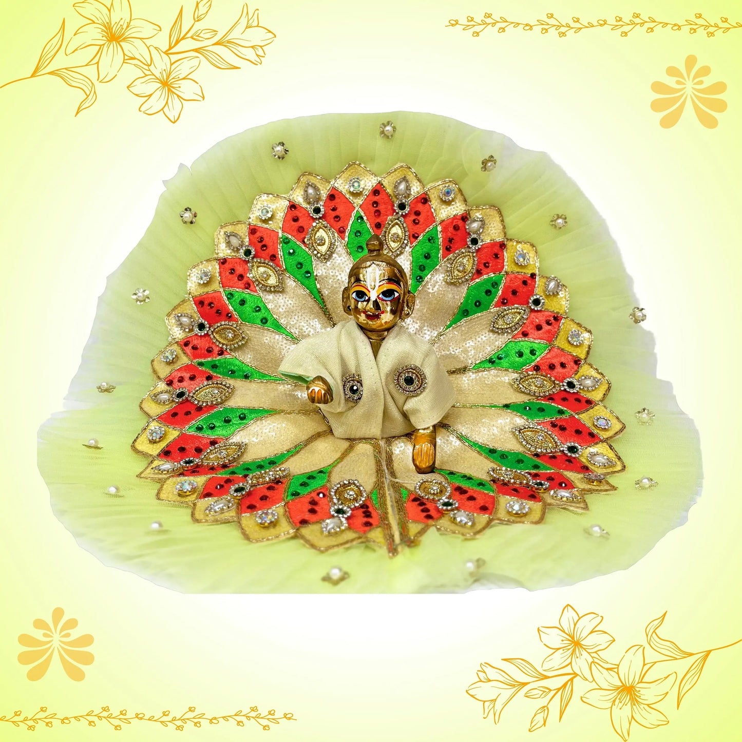 LADDU GOPAL JI POSHAK SP-B98 Shriposhak.in