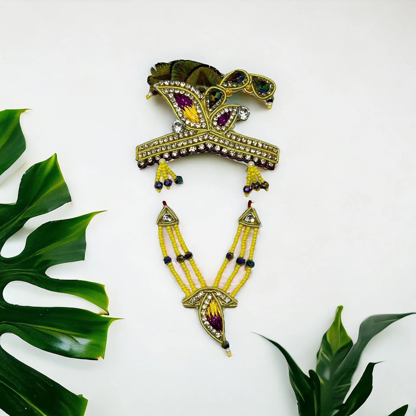 MUKUT MORPANKH MALA ZERKIN SET SP-C5 Shriposhak.in