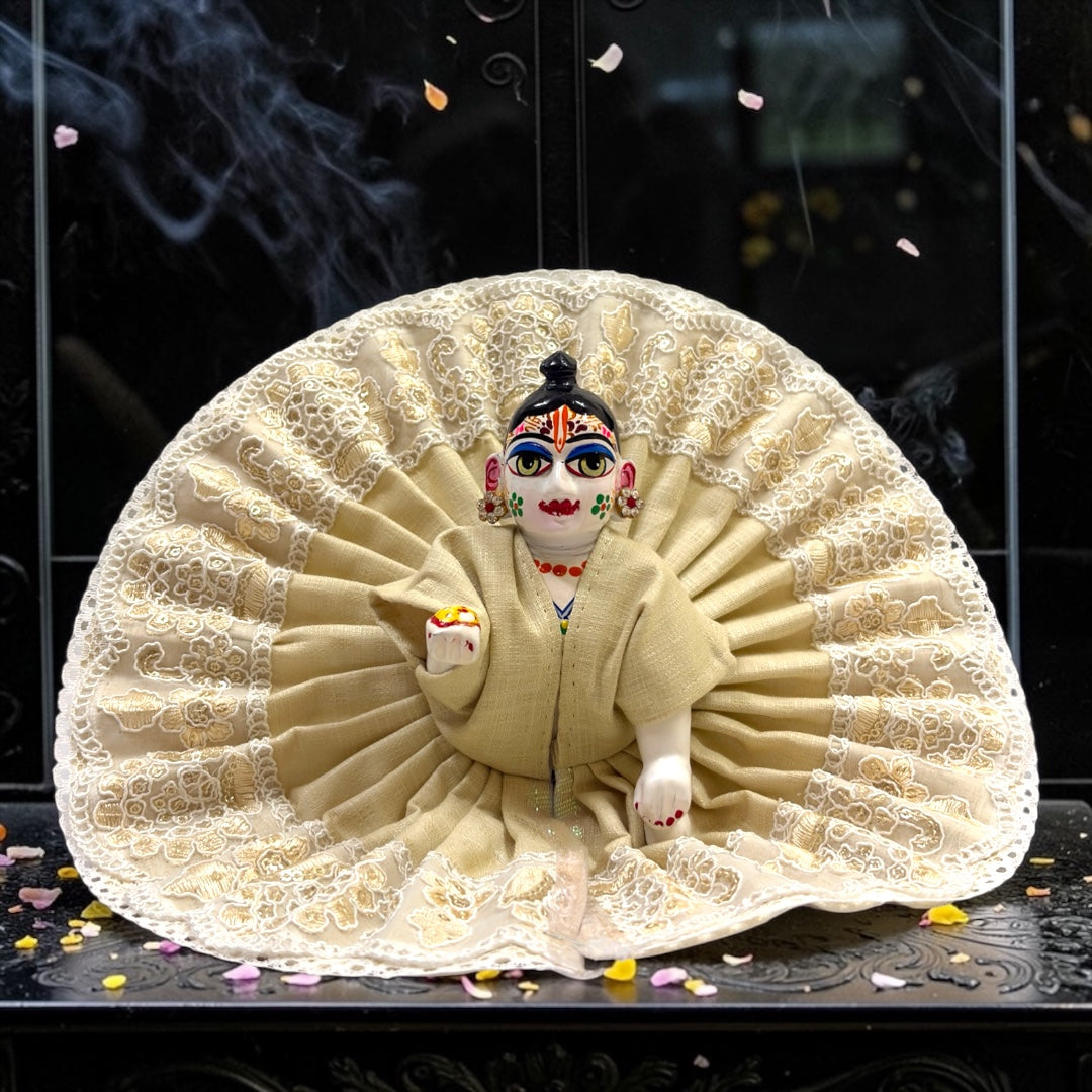 Premium Broad-Border Cotton Laddu Gopal Ji Poshak SP-H38