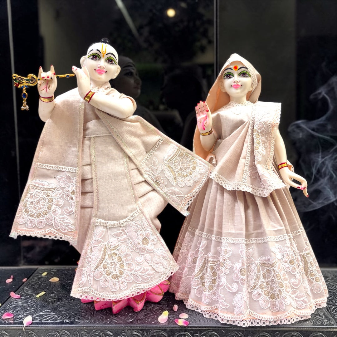 Pastel Palette Radha Krishna Cotton Dress Set SP-H38