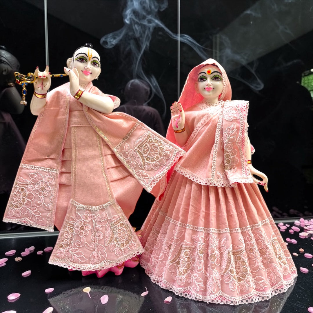 Pastel Palette Radha Krishna Cotton Dress Set SP-H38