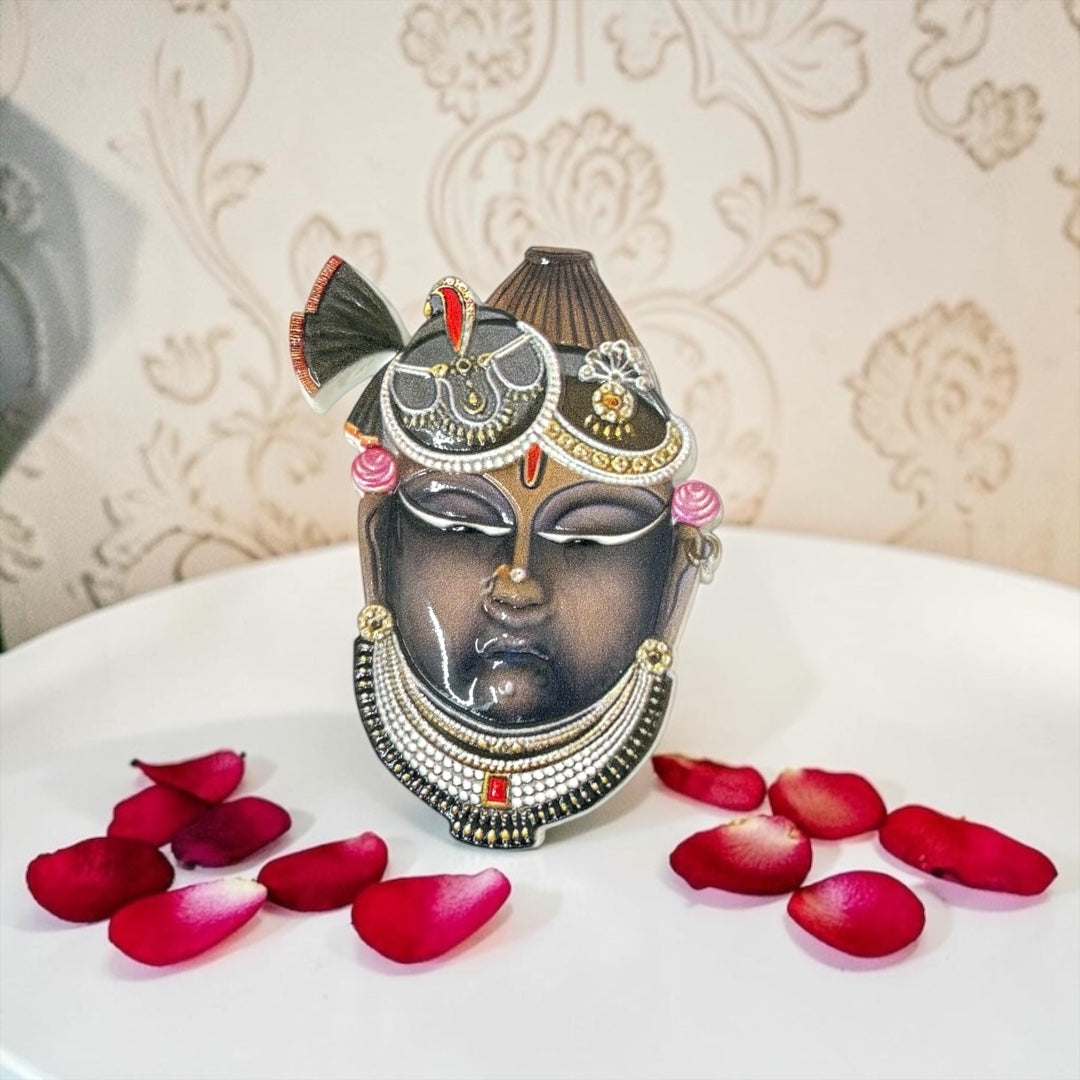 Shrinathji Acrylic 3D Magnet Nathdwara Shrinath Ji Divine Home & Kitchen Decor
