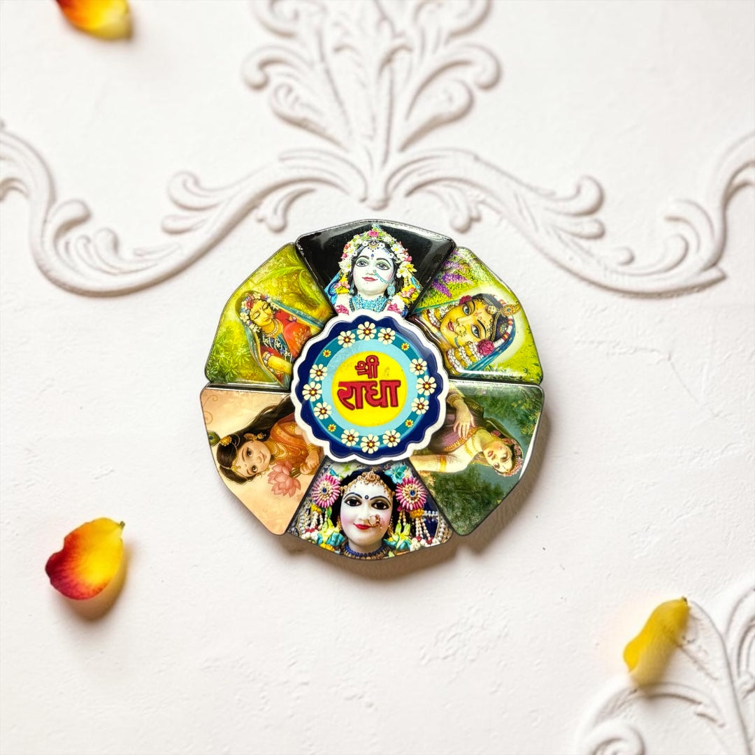 Shri Radha and Sakhi 3D Fridge Magnet Divine Home Decor & Gift