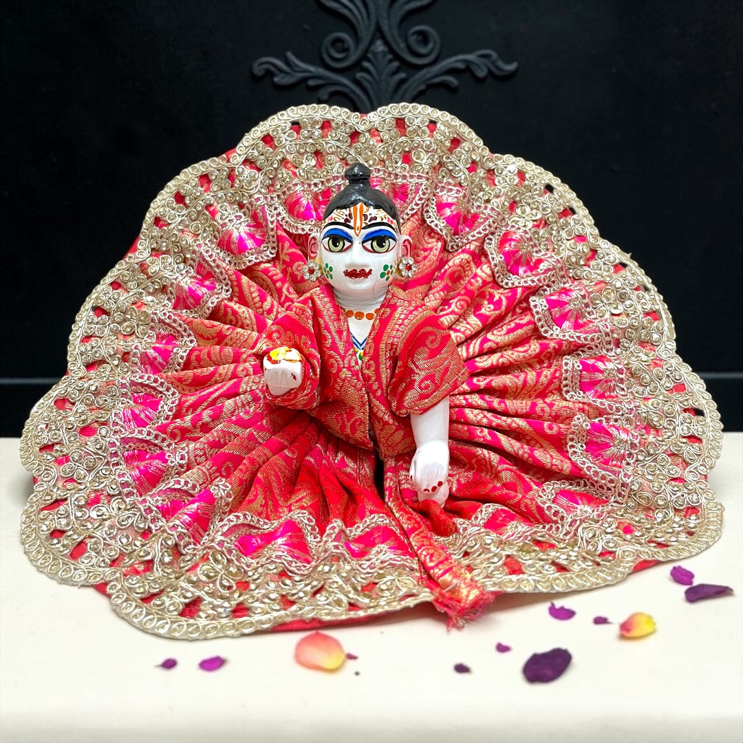 Exclusive Designer heavy Zari-Lace Laddu Gopal Ji Festive Poshak SP-I37