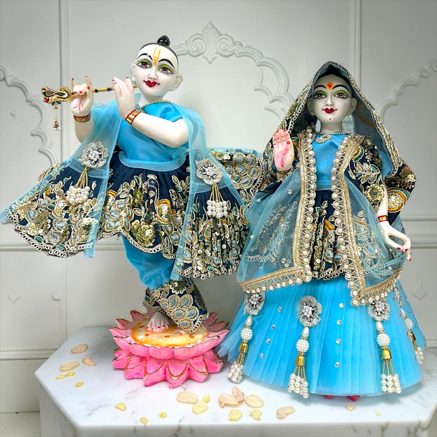 Jugal Sarkar vastra SP-I40 - full set view | Shri Poshak, Mathura
