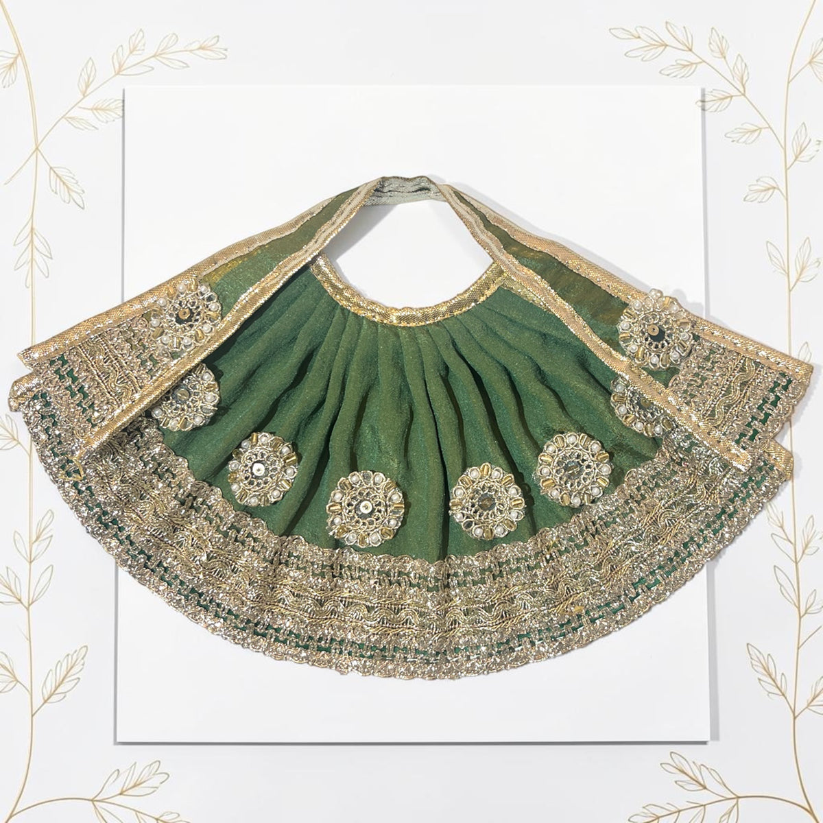 Premium Navratri Special Mata Rani Lehnga Patka Set (SP-J15)