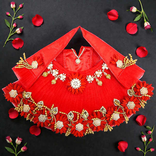 Premium 3-Piece Floral Mata Rani Poshak SP-I03