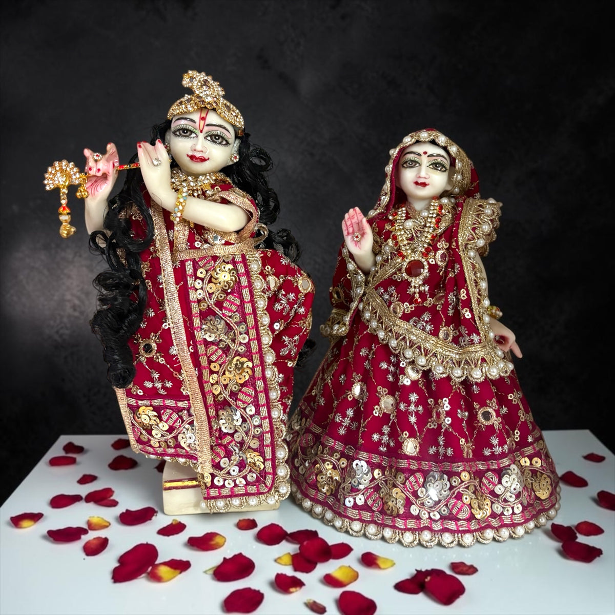Jugal Sarkar vastra SP-I14 - full set view | Shri Poshak, Mathura