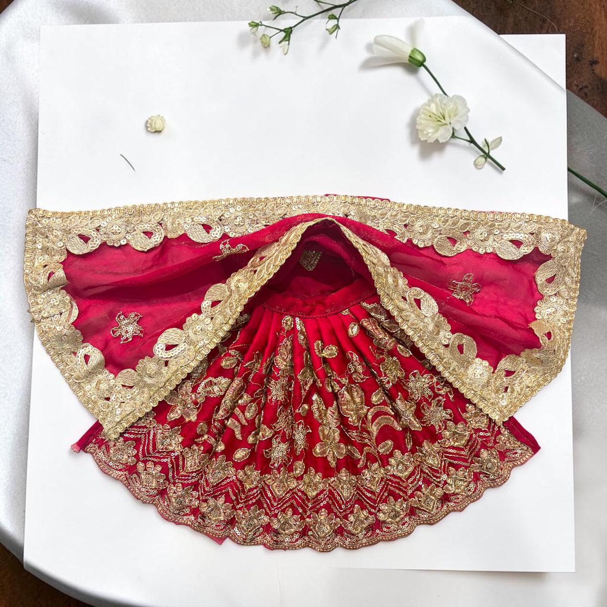 Mata Rani Navratri Special 3-Piece Royal Zardozi Lehnga Set (Code: SP-J10) 🔱✨