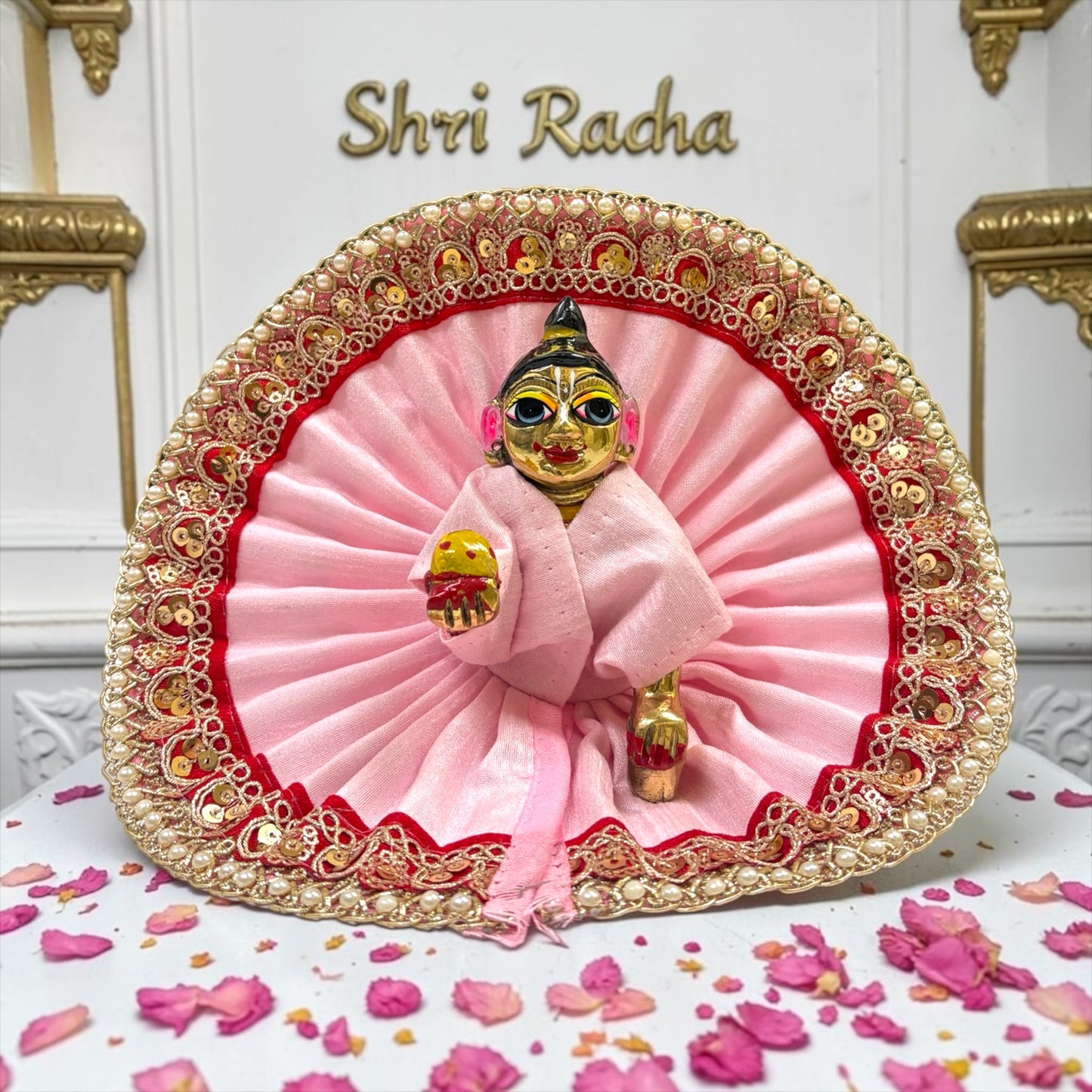 Premium Royal Zari Border Laddu Gopal Ji Poshak SP-I63