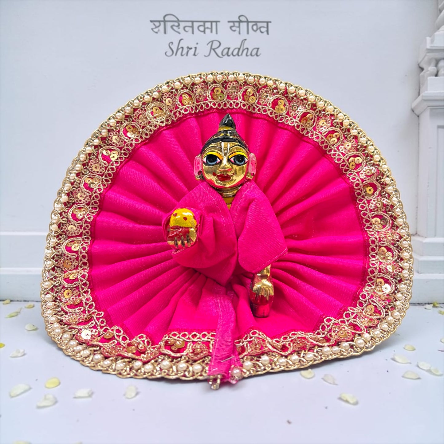 Premium Royal Zari Border Laddu Gopal Ji Poshak SP-I63