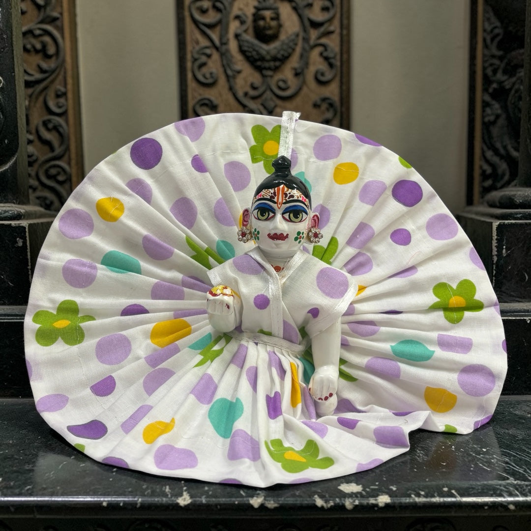 Premium Cotton Summer Laddu Gopal Ji Poshak with Attached Choli 9082