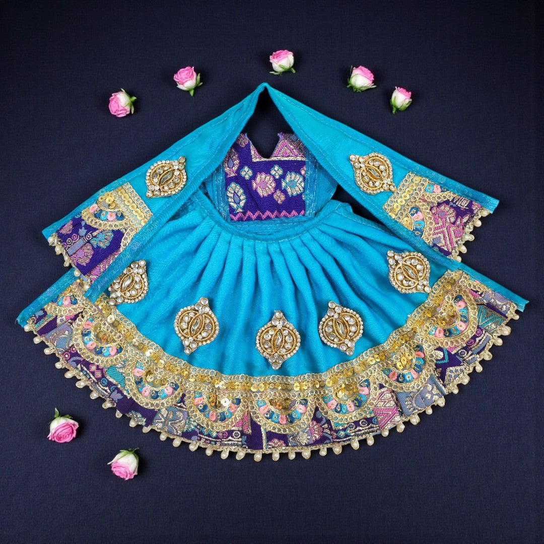 Royal Banarasi Border 3-Piece Lehenga Set SP-G99