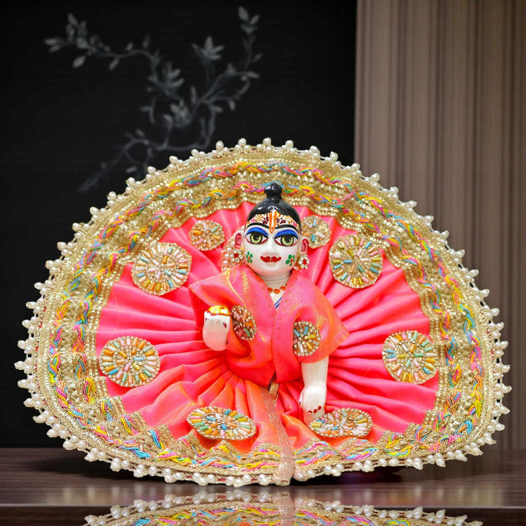Laddu Gopal Ji dress SP-H46 - back view | Shri Poshak, Mathura