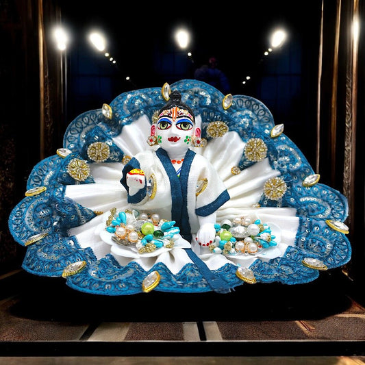 Janmashtami Special Laddu Gopal Heavy Kali Poshak SP-G11 (Premium Box Packed) | Exclusive Thakur Ji Designer Dress & Matching Choli by Shri Poshak