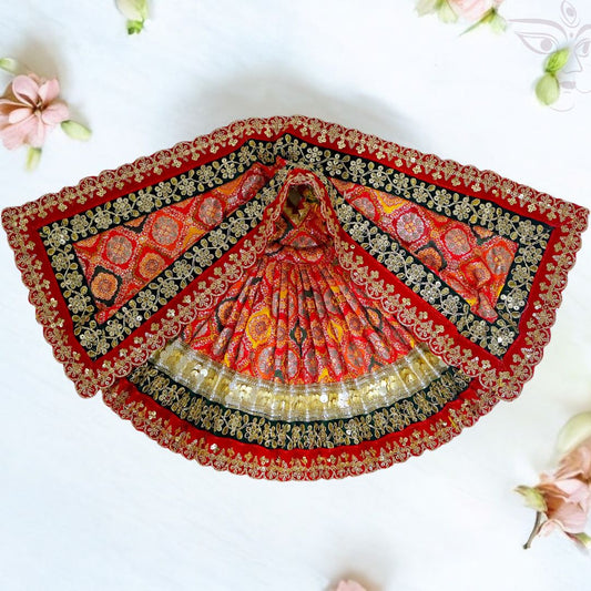 SP-F91 Premium Durga Set – Luxurious Banarasi with Velvet Lace