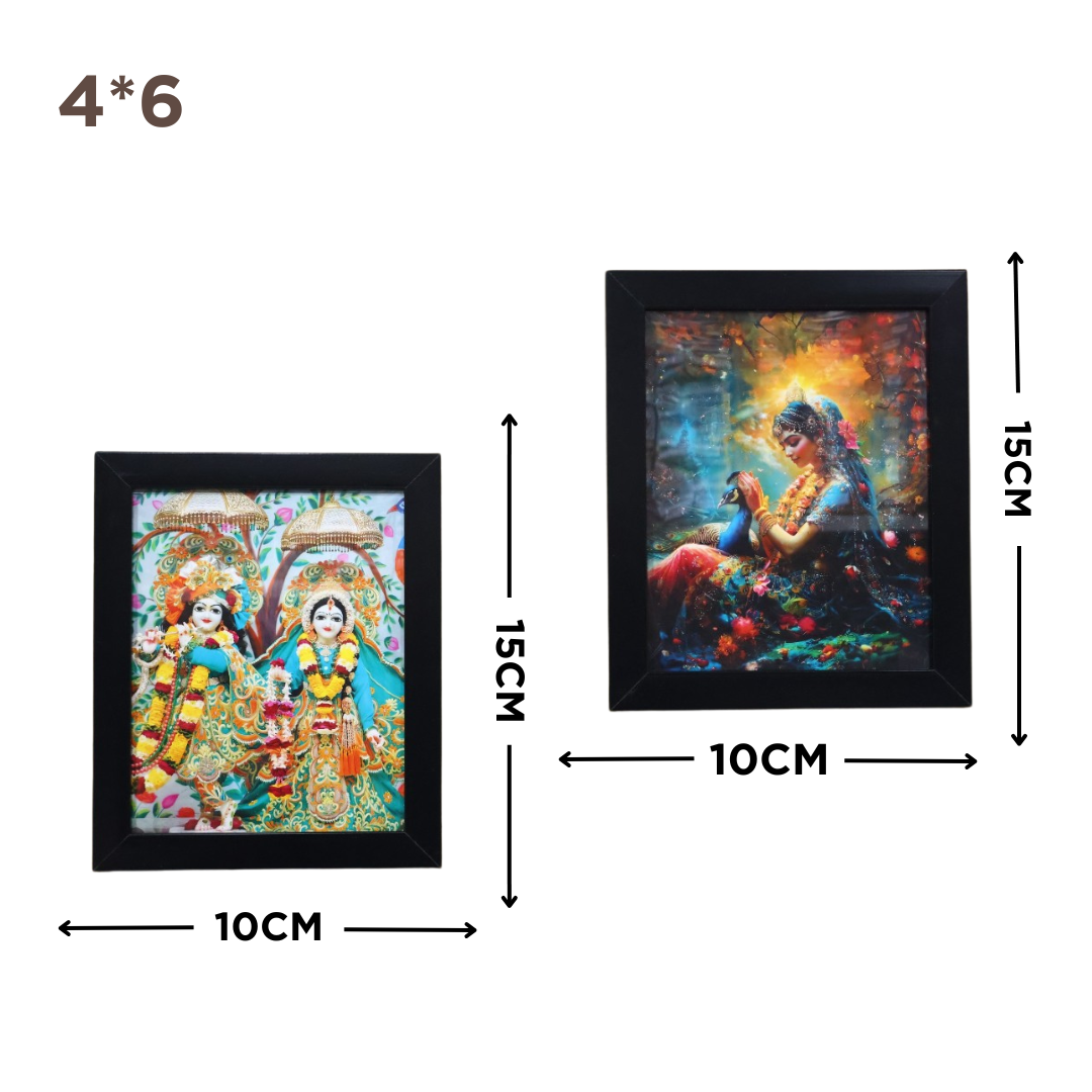 RADHA KRISHNA WALL FRAME SPF-4 5 COMBO