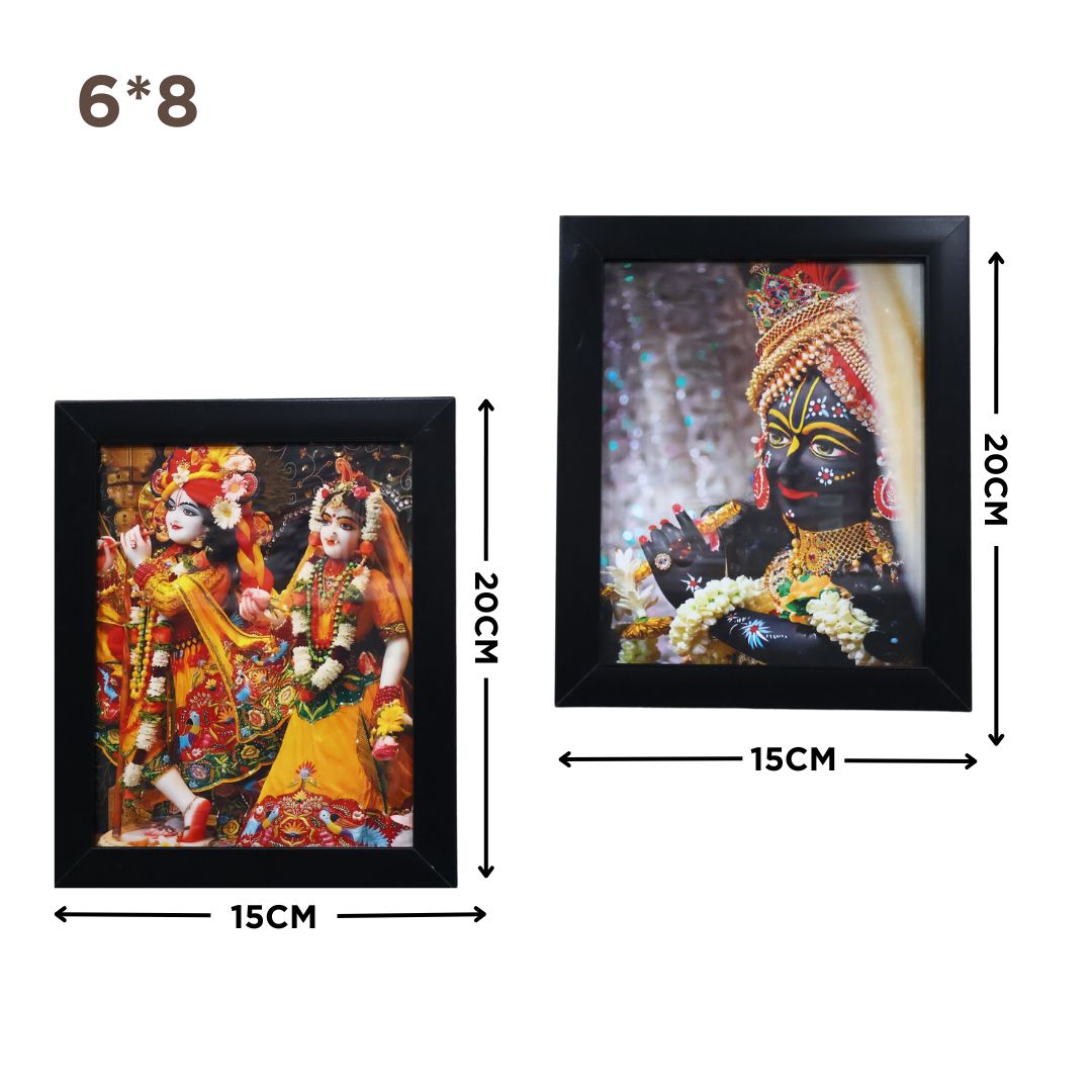 RADHA KRISHNA WALL FRAME SPF-1 6 COMBO