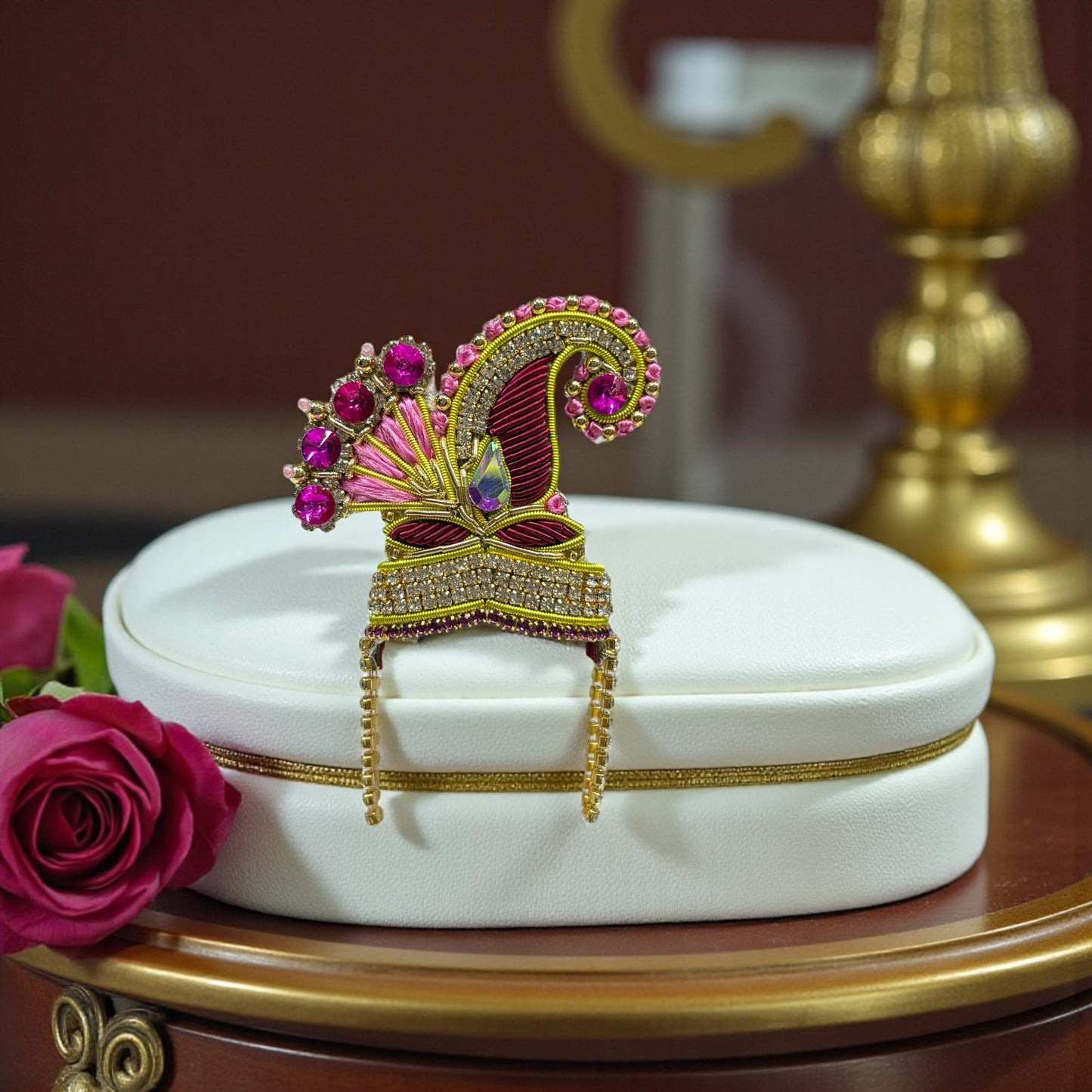 👑 Exquisite Jardogi Mukut for Laddu Gopal Ji 4510