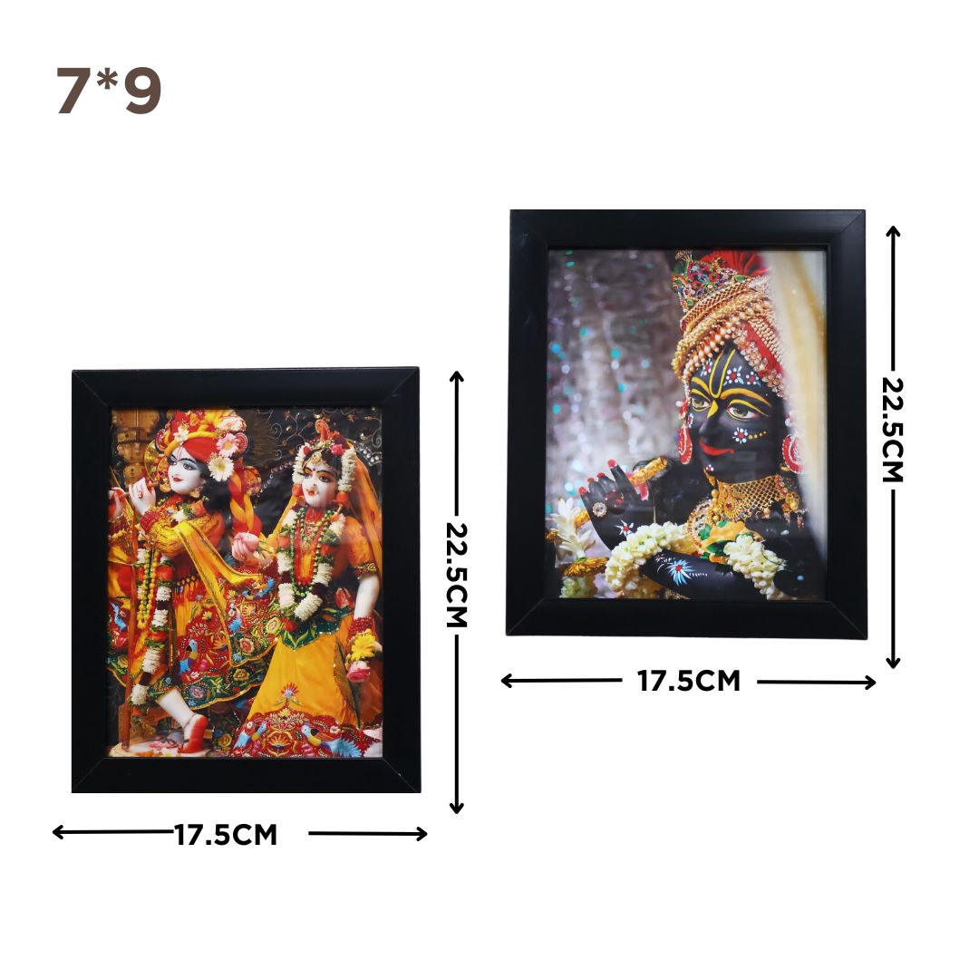 RADHA KRISHNA WALL FRAME SPF-1 6 COMBO