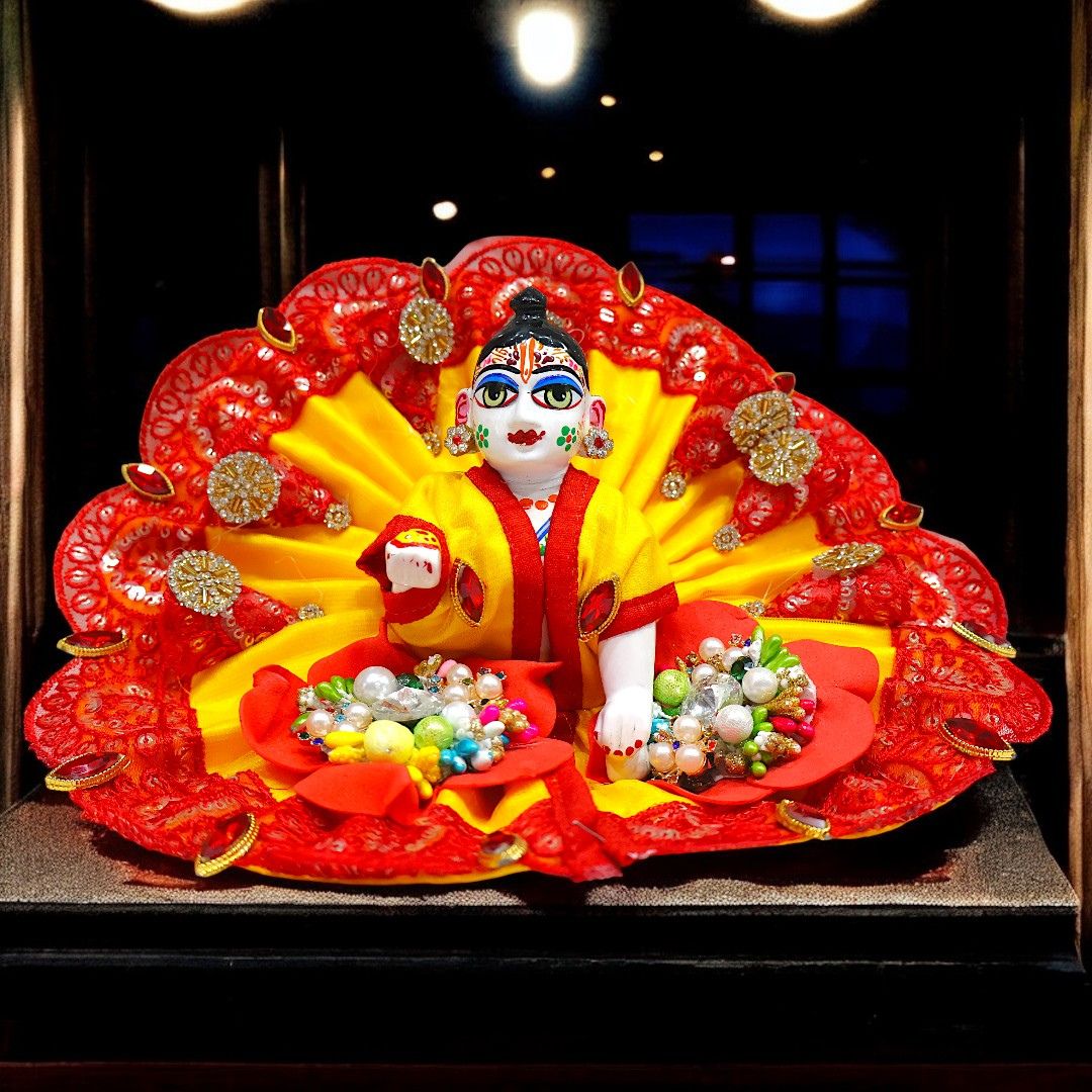 Janmashtami Special Laddu Gopal Heavy Kali Poshak SP-G11 (Premium Box Packed) | Exclusive Thakur Ji Designer Dress & Matching Choli by Shri Poshak