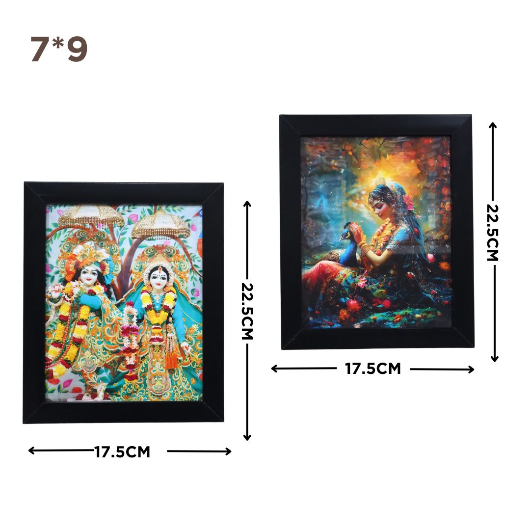 RADHA KRISHNA WALL FRAME SPF-4 5 COMBO