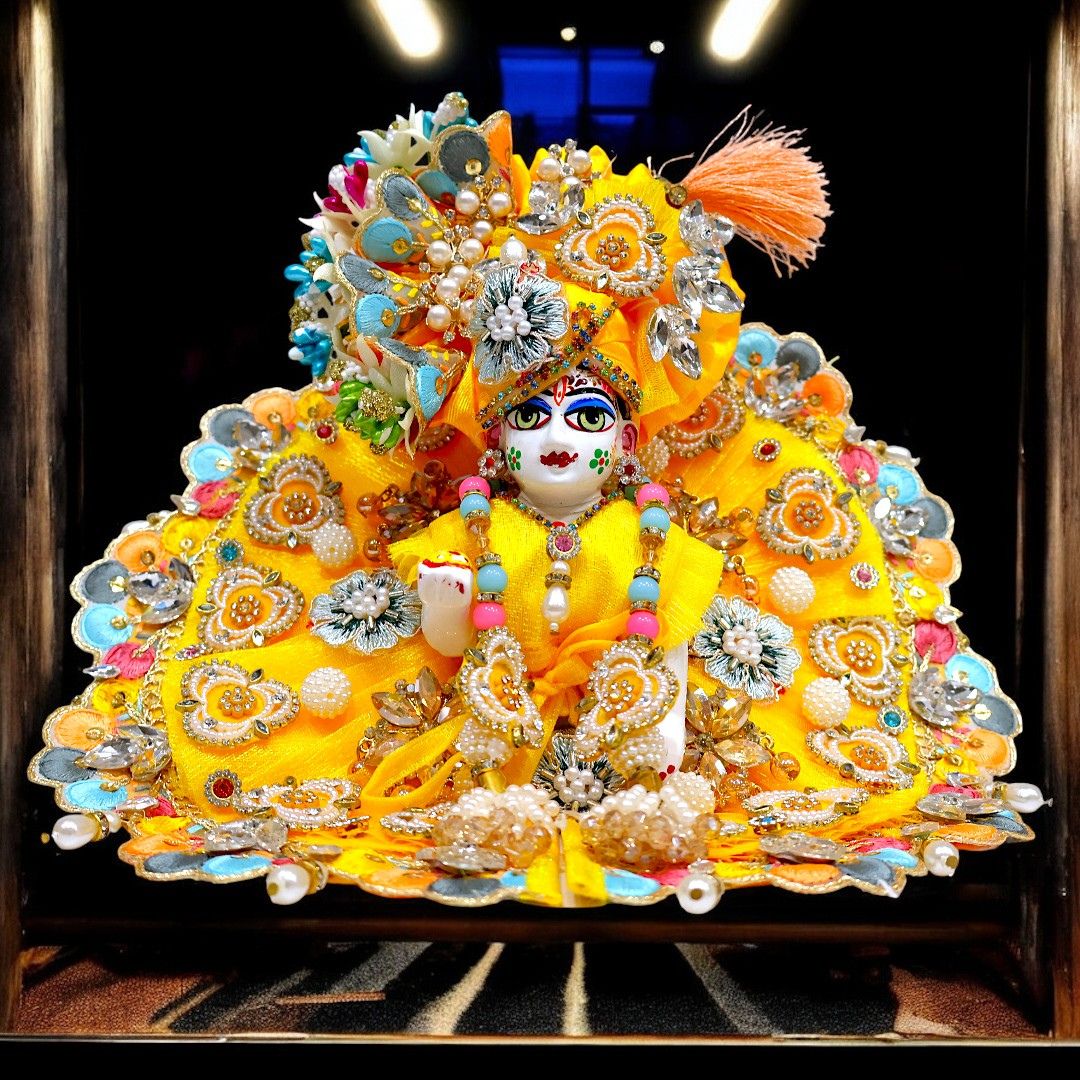 Premium Yellow 3-Piece Laddu Gopal Dress SP-G100