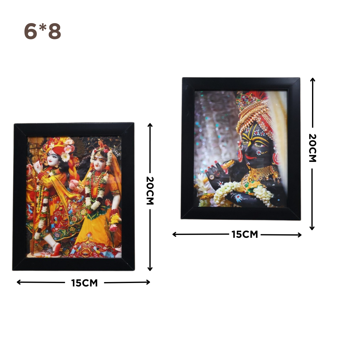 RADHA KRISHNA WALL FRAME SPF-1 6 COMBO