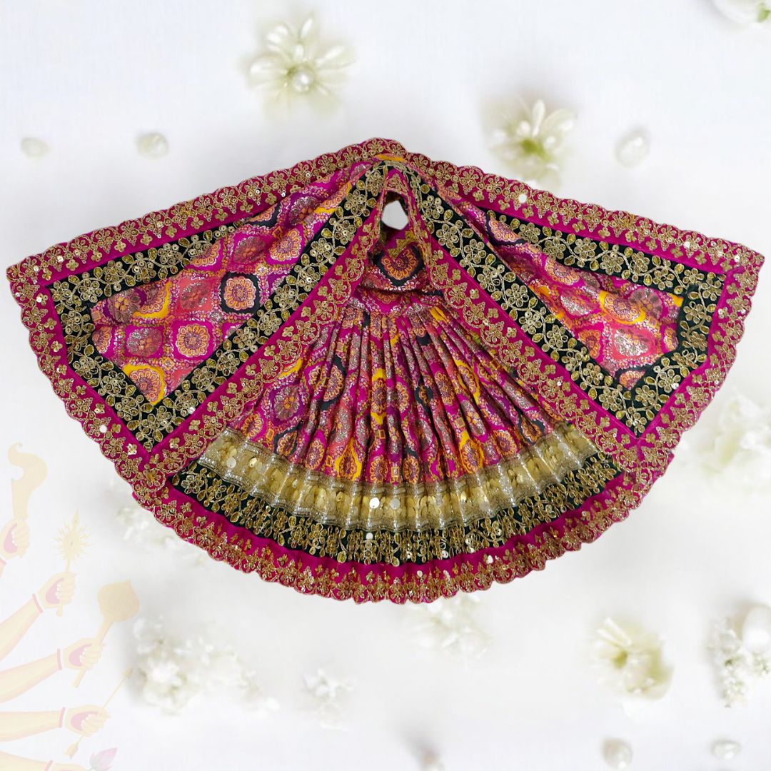 SP-F91 Premium Durga Set – Luxurious Banarasi with Velvet Lace