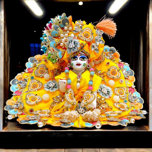 Premium Yellow 3-Piece Laddu Gopal Dress SP-G100