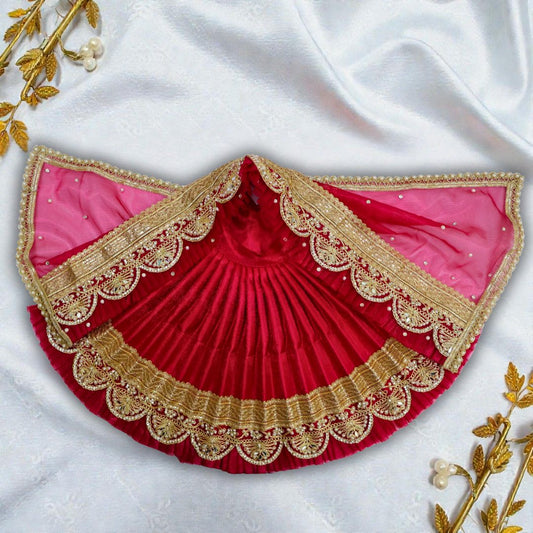 Scalloped Zari Border Embroidered Durga Set SP-H62