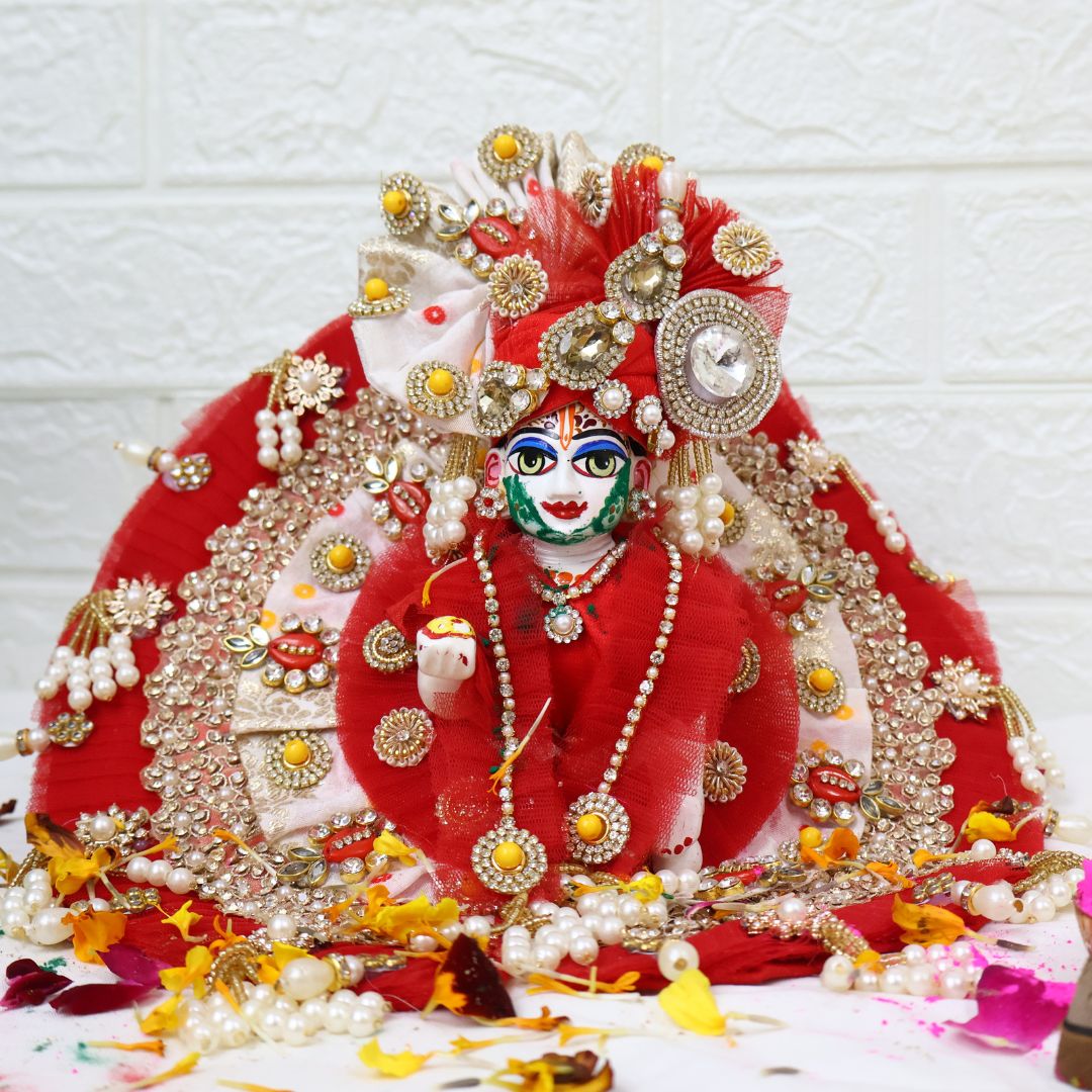 ✨ Holi Special Exclusive Laddu Gopal Ji Premium 4-Piece Set Poshak SP-H21