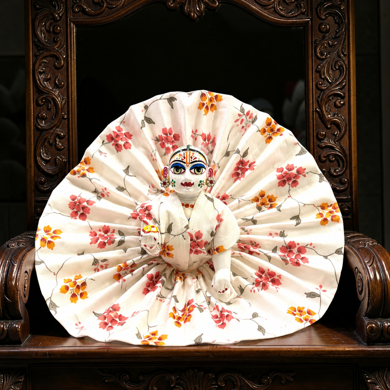 Summer Special Designer Floral Laddu Gopal Ji Poshak SP-H83 – Pure Breathable Cotton