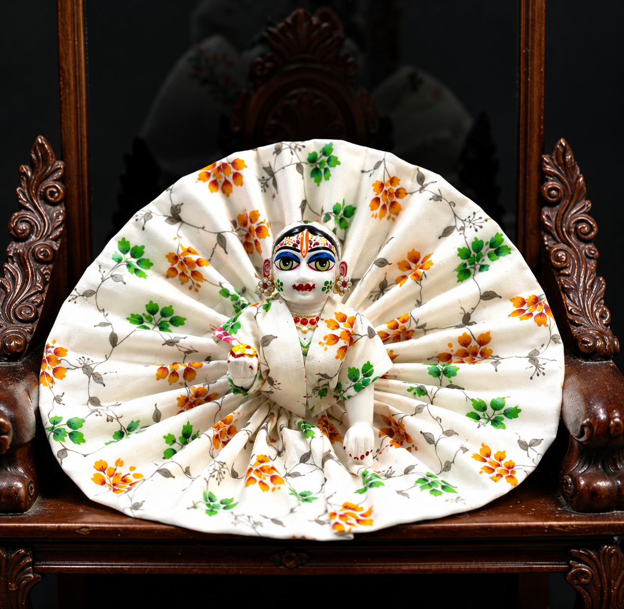 Summer Special Designer Floral Laddu Gopal Ji Poshak SP-H83 – Pure Breathable Cotton